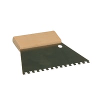 Super Prof Lijmkam Vierkant Getand 8x8x8mm 180mm Met Houten Greep