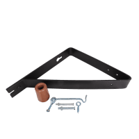 Deuropvangbeugel Haaks Verzinkt Zwart