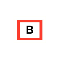 Bord B Aansluitpunt Droge Stijgleiding 150x200mm Polypropyleen