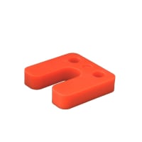 GB Drukplaat Met Sleuf 1mm Kunststof Oranje 48st 34755