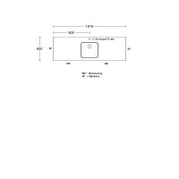 Procasa Keuken Werkblad 181x60cm Multiplex Zwart DE 2390 Voorzien Van Waterkering Zijkanten Afgewerkt Inclusief Spoelbak Lanseto 043N