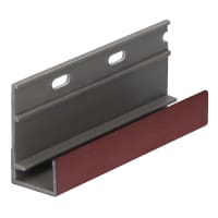 Keralit Omrandingsprofiel Wijnrood Classic Nerf Ral 3005 Lengte 400cm Verticale Montage Gevelpanelen