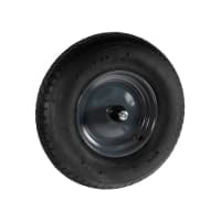 Kruiwagenwiel Kogellager 400x8mm 4ply Zwart Voor ProOne Kruiwagen
