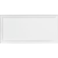 Wandtegel Biselado Facet 000 Branco 10x20cm 10mm Modulair Glanzend