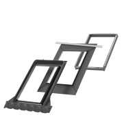 VELUX Gootstuk EDW CK04 2500 Inbouw Geprofileerd Inclusief BDX & BFX Zwart