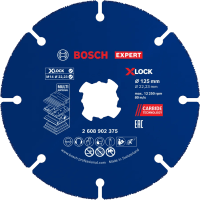 Bosch Doorslijpschijf Carbide 125mm 2608902375 Expert X-Lock Inclusief Tas Met Eurotansing