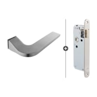 Skantrae Hang&Sluitwerkpakket 808SSL Met Loopslot Deurkrukken Cleves Minimal Mat Chroom