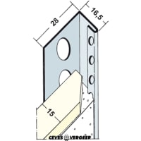 Stucstopprofiel 1132S 300cm 15mm Wit