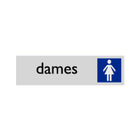 Bord Toilet Dames 45x165mm PVC Alulook