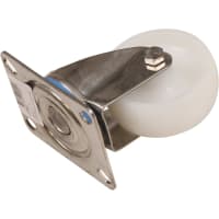 Kelfort Zwenkwiel Met Rollager 80mm 100kg Met Bevestigingsplaat Wit