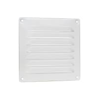 Schoepenrooster 160x160mm Aluminium Wit