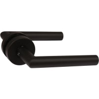 Oxloc Deurkruk Op Rozet Haaks Omkeerbaar RVS Zwart Paar