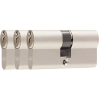 Oxloc Profielcilinder O3 Dubbel 30/30mm Staal Vernikkeld Mat SKG2 Gelijksluitend 3st