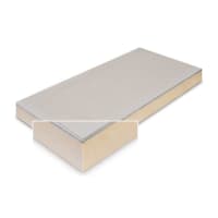 Dewin GipsPIR Plaat 80+12,5mm 260x60cm Rc=3,99 Wand Rc=3,78 Plafond Met Alukraft