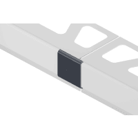 Schlüter BARA-RKTE/EG Verbindingsstuk Randprofiel 21mm Alu Met Kleurcoating Antracietgrijs V/RTKE21AG