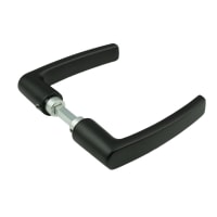 AMI Deurkruk 332/125 Blokmodel 38/42mm Aluminium Zwart Mat Paar