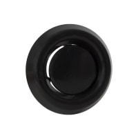 Afzuigventiel 100/125mm Kunststof Zwart