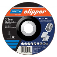Clipper Doorslijpschijf A30S Vlak 230x3.2x22.2mm Staal/Inox