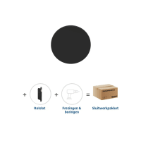 Skantrae Hang&Sluitwerkpakket 2179 Orbit De Urknop + Rolslot Zwart