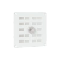 Schuifrooster Met Gaas 160x160mm Aluminium Wit