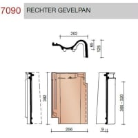 Wienerberger OVH Vario Gevelpan Rechts Leikleur Mat Engobe 703