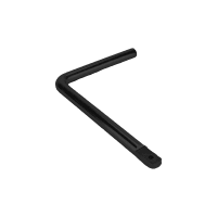 GB Kruk Voor Boerenklinkstel 200x115mm Deurddikte 90-125mm Zwart Epoxy 704238B