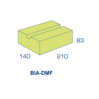 BIA Grindbetonsteen Dubbel Maasformaat 14/8.3 Klinker 210x140x83mm Vuilwerk