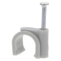 Kabelclip rond 14 mm grijs doos 40 st