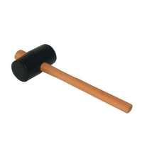 Super Prof Rubberhamer Vlak 75mm 858gr Steel Hout