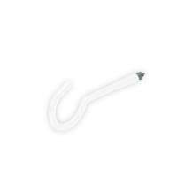 GB Schroefhaak 3,45x50x14mm Houtdraad Epoxy Wit 80030121