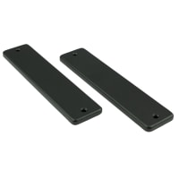 AMI Kortschild 180/41 Recht Blind Zonder Krukgat 180x41mm Aluminium Zwart