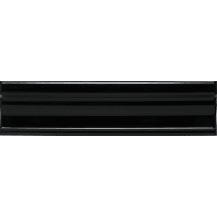 Strip Neri Cornisa Clasico Negro 3,5x15cm Glanzend