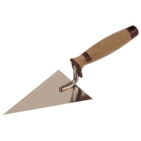 Super Prof Punttroffel Eco Pure Spits 140mm RVS Met Handgreep Leer