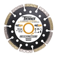 Perfectmate Diamantzaagblad Twinner 125x22.2mm Universeel/Beton 1st