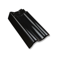 Nelskamp Flachdachpan F-12-U Zuid Gevelpan Links Nederlands Model Zwart Edelengobe 767