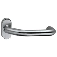 Intersteel Deurkruk Gatdeel Op Rozet Ovaal 1 Paar 65x30x10mm Blind RVS