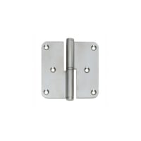 Intersteel Paumelle 89x89mm Links Afgerond RVS