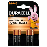 Duracell Batterij Alkaline AAA 1,5V 4st