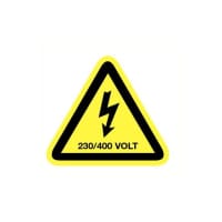 Bord 230/400 Volt 200mm Polypropyleen