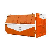 BMN Afvalcontainer Bouw- en Sloopafval 10m³ Gesloten