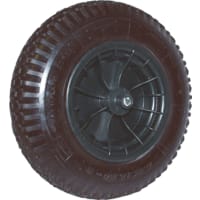 Kelfort Kruiwagenwiel Met Kogellager 400mm Loopvlak Rubber Zwart Velg Zwart