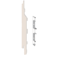Keralit Eindkap En Connector Links 2814 Sandcream Pure Mat RAL 9001 5st
