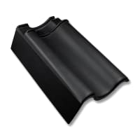 Nelskamp OVH Pan H10 Gevelpan Links Innensteg Matzwart Engobe