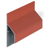 Keralit Trim Kraal Aansluitprofiel 17mm Steenrood Classic Nerf Ral 8004 Lengte 600cm