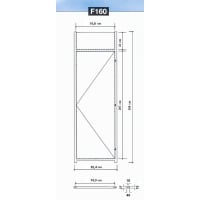 Meterkastfront P411 Rechts 2600x814mm Wit Inclusief Sleutel/Bevestigingsmiddelen FSC Mix 70%