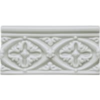 Strip Neri Relieve Bizantino Silver Mist 7,5x15cm Glanzend