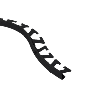 Schlüter SCHIENE-AC Decoratief Profiel Radius 10mm 250cm Alu Met Kleurcoating Grafietzwart mat R/A100MGS