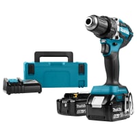 Makita Accu Boor-/Schroefmachine DDF484RTJ 18V 2x5,0Ah Met Snellader In Mbox