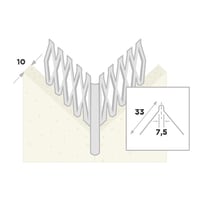 Ripstaal Hoekbeschermer 1005 300cm 10mm Aluzink