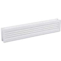 Deurventilatierooster 455x90mm Wit Kunststof